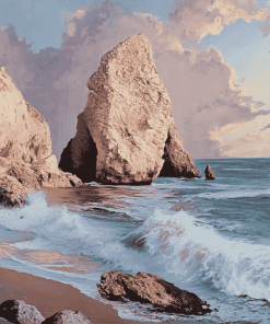 Aphrodites Rock Seaside Diamond Painting