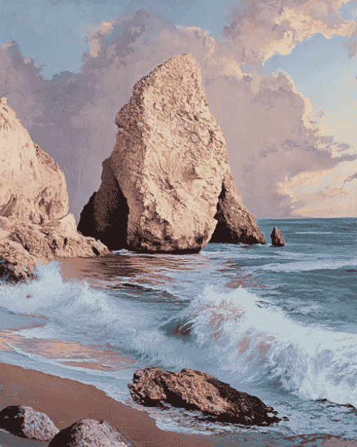 Aphrodites Rock Seaside Diamond Painting