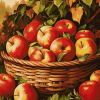 Apple Basket Delight Diamond Painting