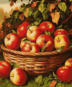 Apple Basket Delight Diamond Painting