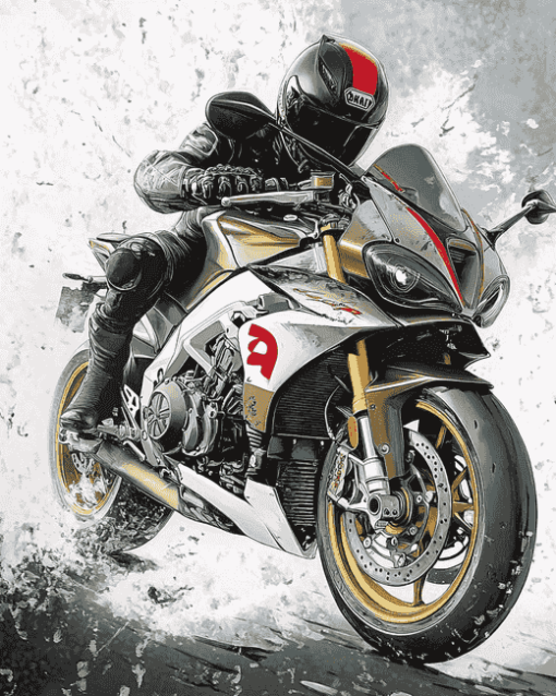 Aprilia Motorcycle Diamond Painting