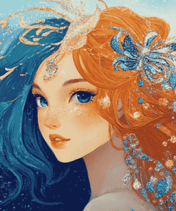 Aquarius Fantasy Girl Diamond Painting