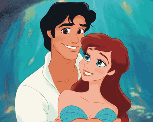 Ariel and Prince Eric Disney Diamond Painting