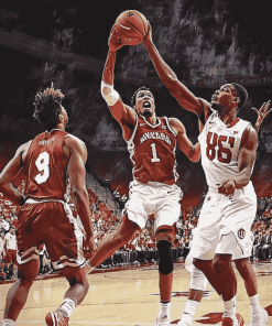 Arkansas vs Auburn Basketball Stars Diamond Painting