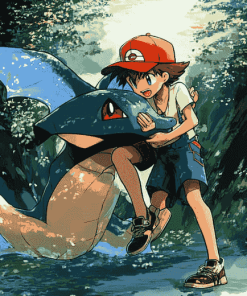 Ash Misty Adventures Diamond Painting