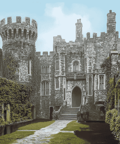 Ashford Castle Ruins in Ireland Diamond Painting