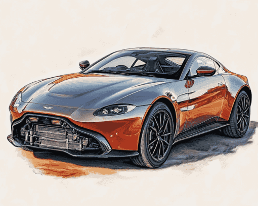 Aston Martin Vantage Engines Diamond Painting