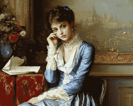 Auguste Toulmouche Ladies' Diamond Painting