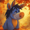 Autumn Eeyore Cartoon Diamond Painting