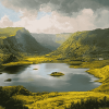 Azores Mountains and Lakes Diamond Painting