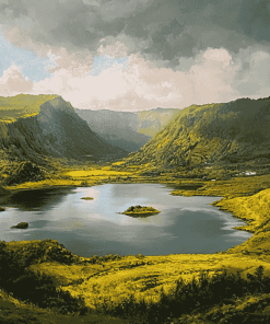 Azores Mountains and Lakes Diamond Painting