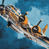 B17 Aircraft Diamond Painting