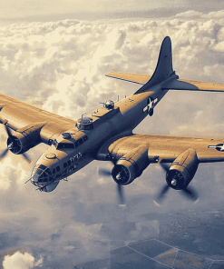 B17 Heavy Bomber Jets Diamond Painting