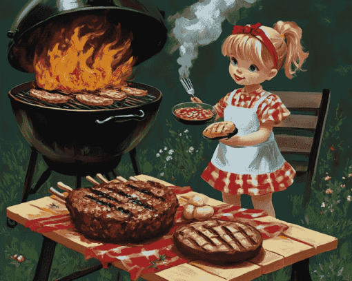 BBQ Feast Diamond Painting