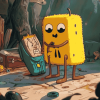 BMO and Jake Adventure Time Diamond Painting