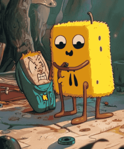 BMO and Jake Adventure Time Diamond Painting