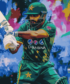 Babar Azam Cricket Star Diamond Painting