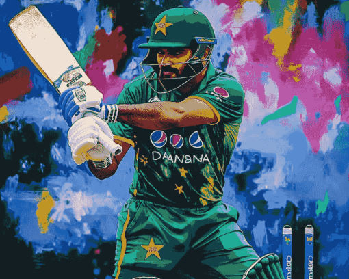 Babar Azam Cricket Star Diamond Painting