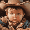 Babies' Western Cowboy Diamond Painting