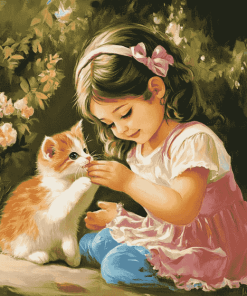 Babies and Kitties Magic Diamond Painting