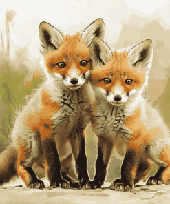 Baby Fox Animals Diamond Painting