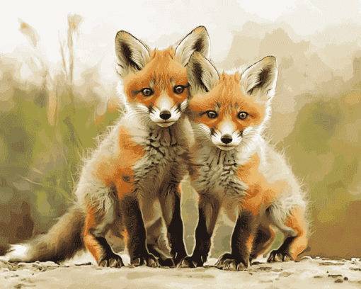 Baby Fox Animals Diamond Painting