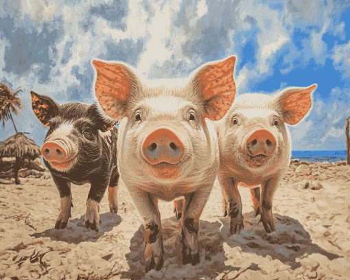 Bahama Pig Diamond Painting