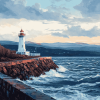 Baily Lighthouse Seascapes Diamond Painting