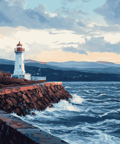 Baily Lighthouse Seascapes Diamond Painting