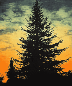 Balsam Fir Tree Art Diamond Painting