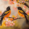 Baltimore Oriole Birds Diamond Painting