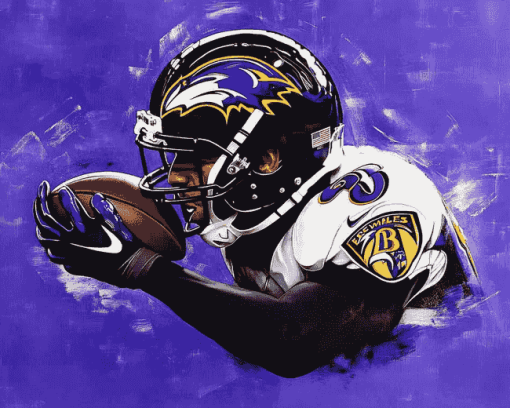 Baltimore Ravens Football Diamond Painting