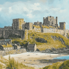 Bamburgh Castle Scene Diamond Painting