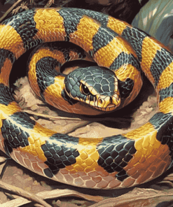 Banded Krait Reptile Diamond Painting