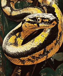 Banded Krait Snake Diamond Painting