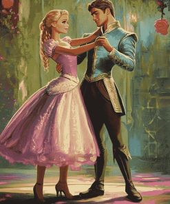 Barbie and Prince Dance Animation Diamond Painting