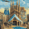 Barcelona Cityscape Spain Diamond Painting