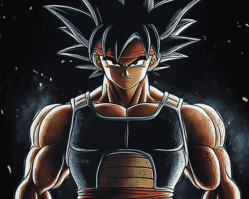 Bardock Anime Art Diamond Painting