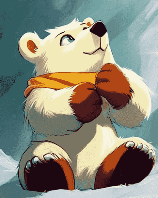 Bark The Polar Bear Sonic Diamond Painting