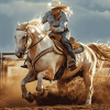 Barrel Racing Rodeo Sports Diamond Painting