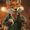 Basil Brush Cartoon Fox Diamond Painting