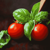 Basil and Tomato Harmony Diamond Painting