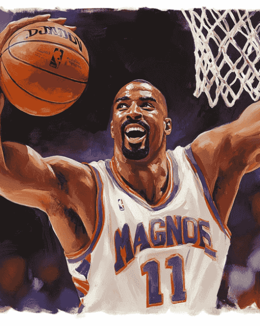 Basketball Legend Karl Malone Diamond Painting