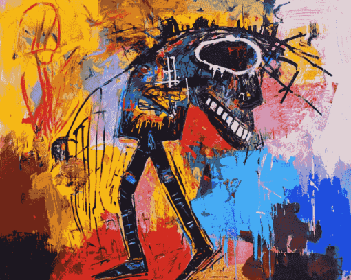 Basquiat Abstract Colorful Diamond Painting