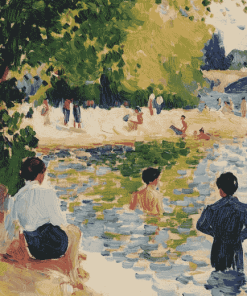 Bathers at Asnières Masterpiece Diamond Painting