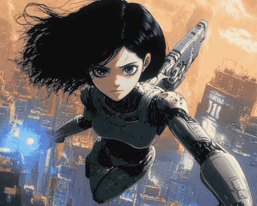 Battle Angel Alita Anime Diamond Painting