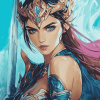 Battleground Queen Janna Diamond Painting