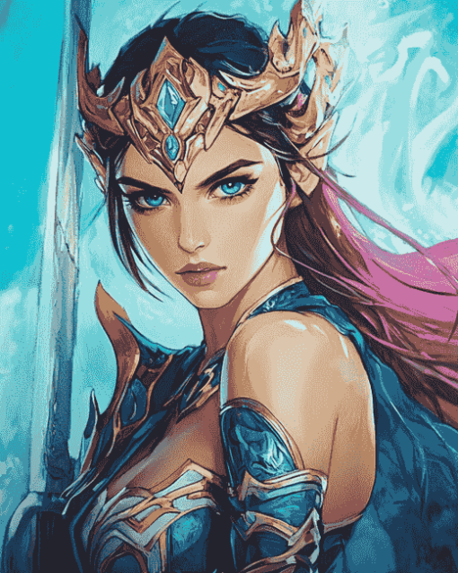 Battleground Queen Janna Diamond Painting