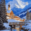 Bavarian Winter Landscapes Diamond Painting