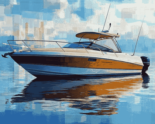 Bayliner Ocean Scene Diamond Painting